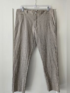 rag & bone Mens Beck Crop Seersucker Pants